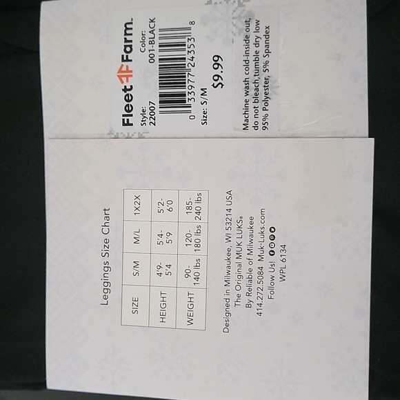 Muk Luks Leggings (set of 2) - S/M - Picture 2 of 2